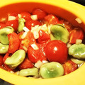 クックNW0HLP☆'s cooksnap of when they made 空豆とトマトのレンジ和え.