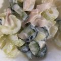 いずみはる's cooksnap of when they made セロリときゅうりのヨーグルトサラダ.