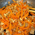 ポッケの庭's cooksnap of when they made めんつゆで簡単♪人参しりしり.