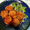 ☆さぶ☆☆'s cooksnap of when they made ＊握って丸めて！肉団子の甘酢あんかけ＊.