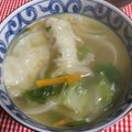 ちゃぎー's cooksnap of when they made 余った野菜とレンジ鍋で作る餃子スープ.