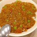♡37♡'s cooksnap of when they made グリーンピースのおからキーマカレー.