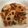 モリリエ's cooksnap of when they made 常備菜　牛肉レンコン.