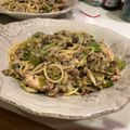 Halarchy's cooksnap of when they made 鯖缶とネギのレモンペペロンチーノ.
