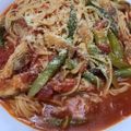 りゅうゆきママ's cooksnap of when they made アスパラとベーコンのトマトパスタ.