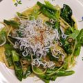 トーリ0928's cooksnap of when they made ♡菜の花としらすのペペロンチーノ♡.