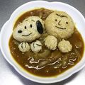 ☆ありか358☆'s cooksnap of when they made デコカレー★スヌーピー＆チャーリー.
