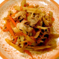 カヘルさん's cooksnap of when they made 豚肉とゴボウ　煮るだけ.