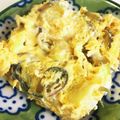 YUKIKI☆'s cooksnap of when they made お弁当に♪茗荷とチーズレンジで卵焼き.
