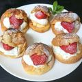 ハッピーおれんぢ's cooksnap of when they made いちごのシュークリーム.