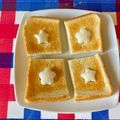 クック2RSOR0☆'s cooksnap of when they made こどもの朝食に＊簡単★型抜きトースト♪.