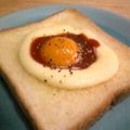 ねっちゃんっ's cooksnap of when they made 目玉焼きトースト★.