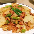 みぐのすけ★'s cooksnap of when they made アスパラとベーコンのジャーマンポテト.
