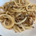 rietapu's cooksnap of when they made サバ缶で焼きうどん☆.