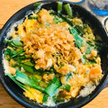 ボブナナ's cooksnap of when they made ニラと揚げ玉のたまごとじ.