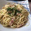 月下草's cooksnap of when they made 牛乳なし本格カルボナーラ☆カチョエペペ風.