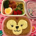 やまゆ☆'s cooksnap of when they made 【キャラ弁】ダッフィーのお好み焼き弁当.