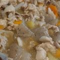 コリラックマー's cooksnap of when they made 家族団らん♪　あったか豚汁サツマイモ入り.