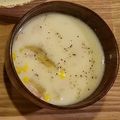 min☆___'s cooksnap of when they made ハムとコーンのさつまいも豆乳スープ.