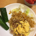 クック26PAK7☆'s cooksnap of when they made とろとろチーズのとん平焼き＊カレーピラフ.