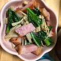 mizumelo's cooksnap of when they made ベーコンとほうれん草エノキ茸のバター炒め.