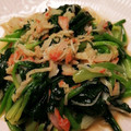 3434mi's cooksnap of when they made ☆簡単☆ほうれん草とカニカマ炒め.