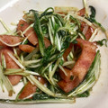 ｍａｍａｒａｄｅ's cooksnap of when they made 水菜と粗挽きソーセージの簡単炒め.