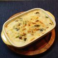 kutsuken's cooksnap of when they made 豆腐とほうれん草しめじのグラタン.
