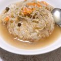 ピーチティー♪'s cooksnap of when they made 肉もやしの　あんかけ炒飯.