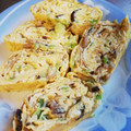 クック0UQ98I☆'s cooksnap of when they made 簡単アレンジ卵☆ねぎとなめたけの卵焼き.