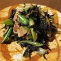 L0TUSR00TS's cooksnap of when they made 簡単！！ひじき＆長ネギ＆ベーコン炒め♪.