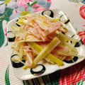 のんべぇヒロ's cooksnap of when they made 超シンプル☆長ネギとハムの和え物.