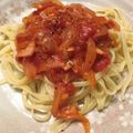 ＊ゆあま＊'s cooksnap of when they made 即席！ベーコンとトマトのパスタソース.