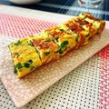 ちゃぴ♥'s cooksnap of when they made ニラたっぷり厚焼き玉子.