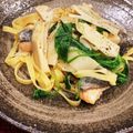 marobkk's cooksnap of when they made 筍と鮭とルッコラのぺペロンチーノ.