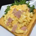 ☆GSSQHY☆'s cooksnap of when they made 簡単☆ ふわとろハムエッグ.