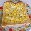 へい♡ゆー♡'s cooksnap of when they made コーンとマヨ♡混ぜ込みチーズトースト.