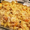 itokin's cooksnap of when they made 離乳食完了期☆鮭と野菜のマカロニグラタン.
