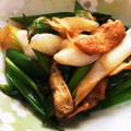 KimiキラMiku's cooksnap of when they made わけぎと油揚げのオイスター炒め.
