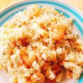 イサキッチン's cooksnap of when they made 一発エビピラフ QC 簡単ピラフ えび.