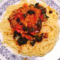キイロイトリすけ's cooksnap of when they made カーボロネロと豚ひき肉のトマト煮込み.