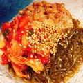 食いしん坊あー's cooksnap of when they made 簡単おつまみ♪キムチめかぶ納豆.
