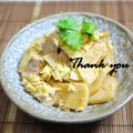 putimiko's cooksnap of when they made 筍と豚バラのにんにく味噌炒め～卵とじ～.