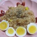 ここみ☆ゆりあママ's cooksnap of when they made 炊飯器で簡単チキンライス.