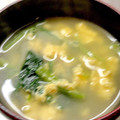 CHICHI☆PAY's cooksnap of when they made ほうれん草と卵のスープ.