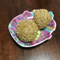 ふにゃふにゃぴーなつ's cooksnap of when they made 簡単❁揚げないゴマ団子.