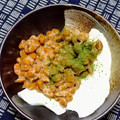 nosso's cooksnap of when they made 毎日の納豆●卵白の玉子焼きと.