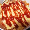♥♡maki♡♥'s cooksnap of when they made ふわふわ オムライス 電子レンジで簡単♪.