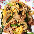 クックUP3BWA☆'s cooksnap of when they made 豚肉とニラの卵炒め☆ニラ玉.
