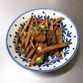 K0A9O0R8U♪'s cooksnap of when they made ☆ごぼうとコンニャクの炒め煮☆.